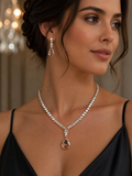 Parure Élégance Rosée – Dorée à l’Or Fin 18 ct