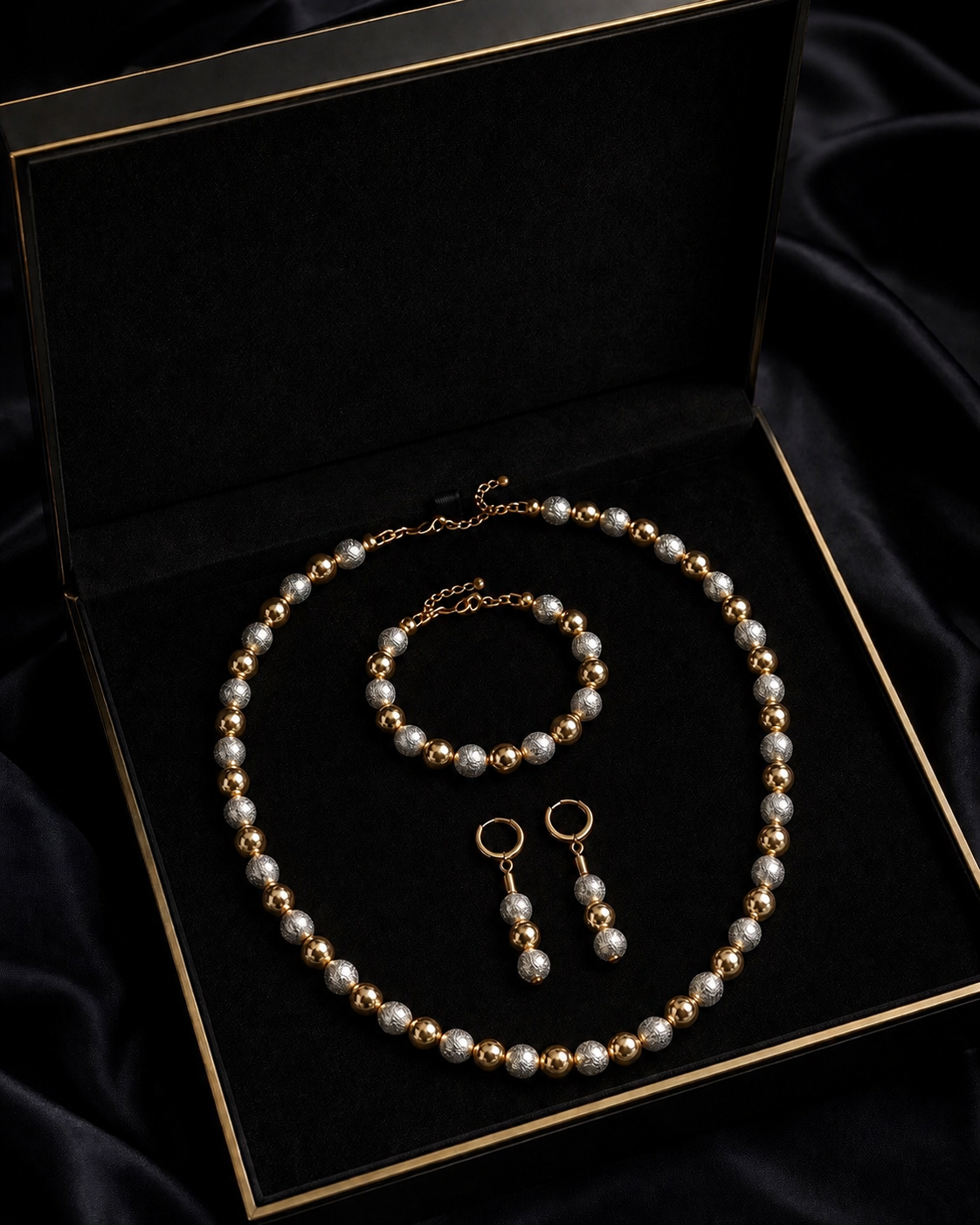 Parure Perles – Doré à l’Or Fin 18 Carats