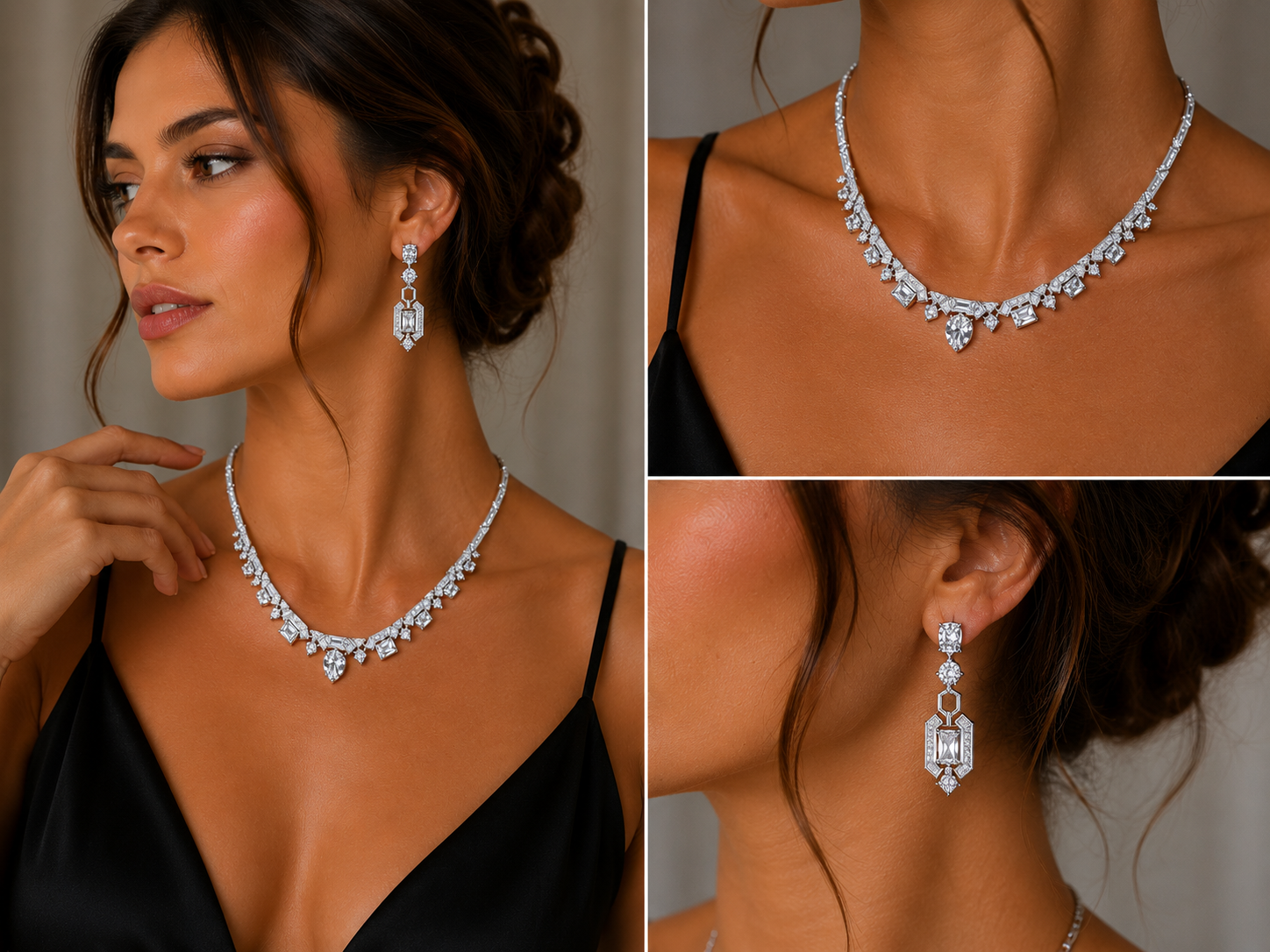 Parure Prestige Géométrique — Éclat Couture
