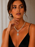 Parure Éclat Impérial – Collier & Boucles d’oreilles dorés à l’or fin 18K