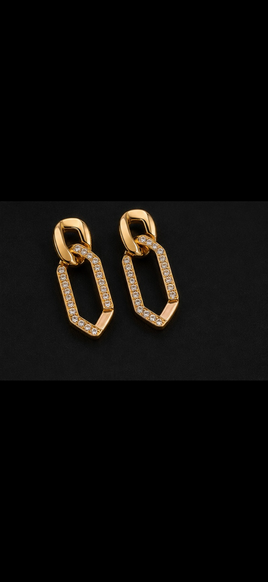 Chaîne Éclat Urbain – Ensemble doré à l’or fin 18K