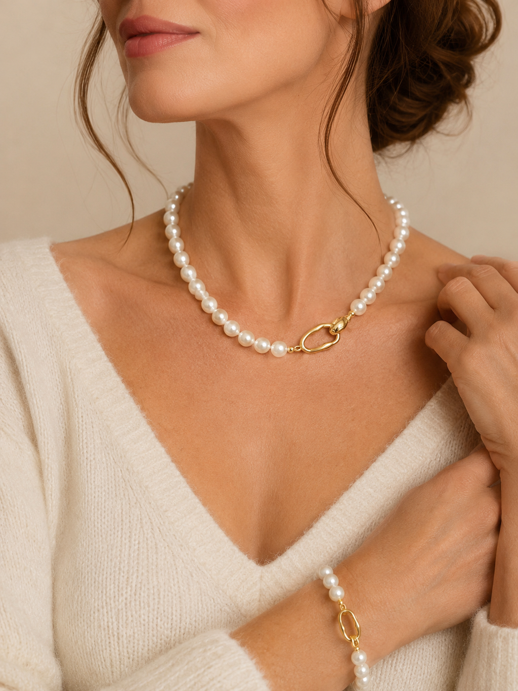 Parure perle duo